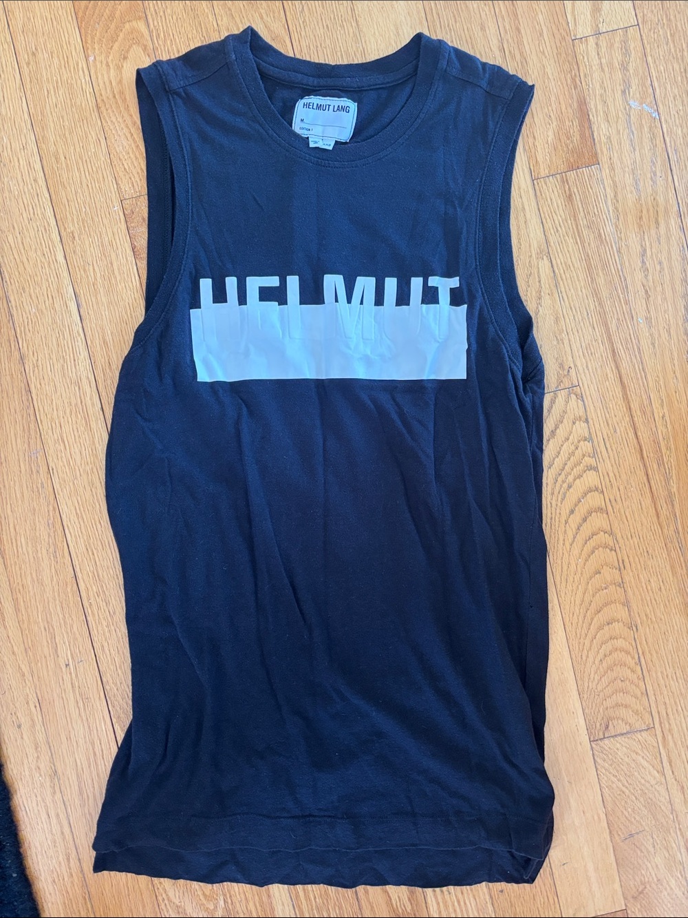 Helmut Lang Black Crewneck Tank